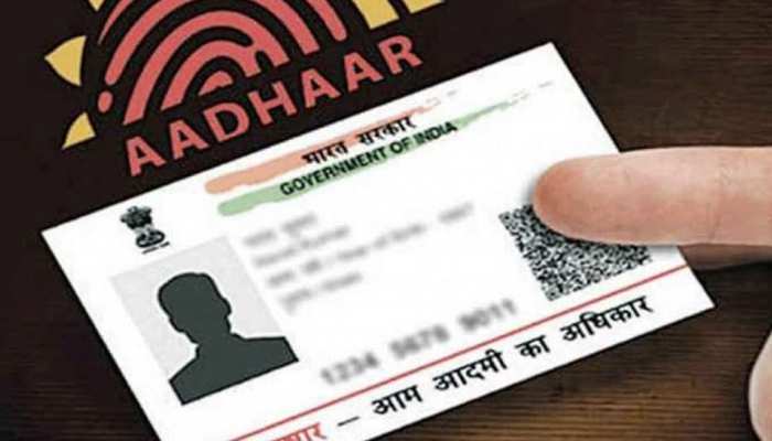 Front View of Aadhaar Card with Cardholder's Name and Aadhaar Number